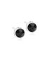 Oorbellen Blomdahl medical plastic knopje zwart 6 mm. - Staartjes en Strikjes