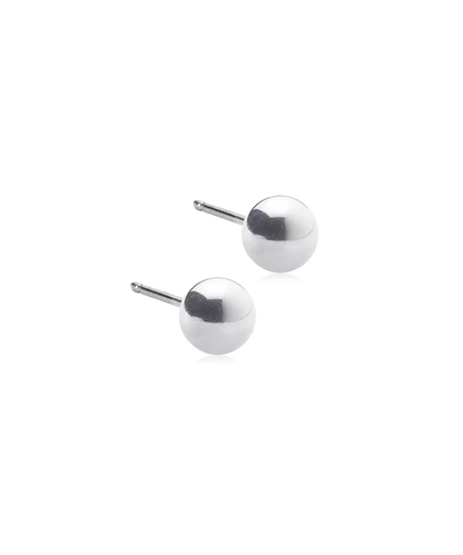 Oorbellen Blomdahl titanium bolletje 5 mm. (incl. achterkantjes) - Staartjes en Strikjes