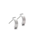 Oorbellen Blomdahl titanium boogje zilverkleurig 10 mm (incl. achterkantjes) - Staartjes en Strikjes