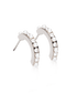 Oorbellen Blomdahl titanium boogjes – 15 mm met pareltjes/kristallen - Staartjes en Strikjes