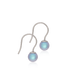 Oorbellen Blomdahl titanium hangertje parel rainbow shimmer - 6 mm. - Staartjes en Strikjes
