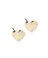 Oorbellen Blomdahl titanium hartje goudkleurig crystal 8 mm. (incl. achterkantjes) - Staartjes en Strikjes