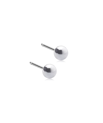 Oorbellen Blomdahl titanium knopje 4 mm. (incl. achterkantjes) - Staartjes en Strikjes