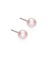 Oorbellen Blomdahl titanium met parel – lichtroze 5 mm - Staartjes en Strikjes