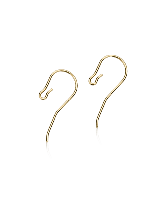 Oorbellen Blomdahl titanium oorbel haakjes goudkleurig – 10 mm - Staartjes en Strikjes