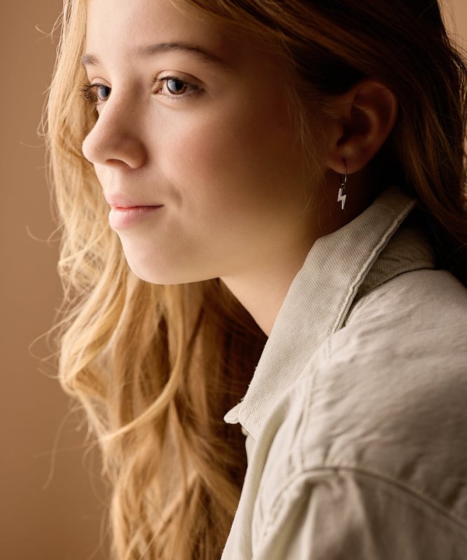 Oorbellen Blomdahl titanium oorringen 14 mm. bliksem - Staartjes en Strikjes