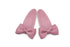 Peuter/kleuter haarspeldjes met strikjes - diep oudroze/mauve - Staartjes en Strikjes