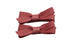 Setje alligator haarspeldjes met strikje cinnabar red - Staartjes en Strikjes