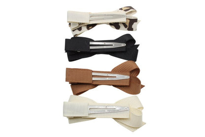 Setje alligator haarspeldjes met strikje Lily - Staartjes en Strikjes