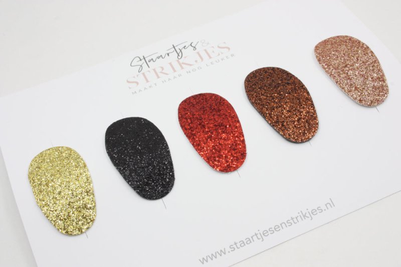 Setje van 5 anti - slip baby haarspeldjes Doutzen - Staartjes en Strikjes