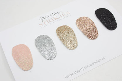 Setje van 5 anti - slip baby haarspeldjes Imme - Staartjes en Strikjes