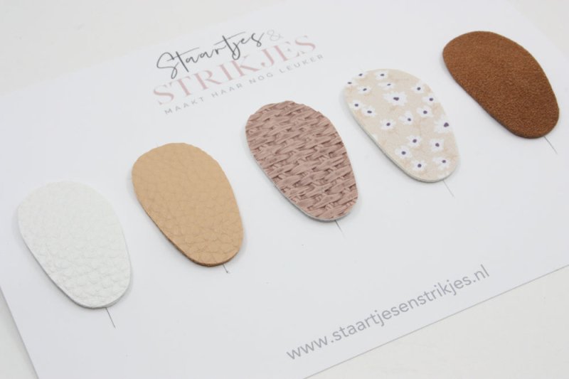 Setje van 5 anti - slip baby haarspeldjes Maartje - Staartjes en Strikjes