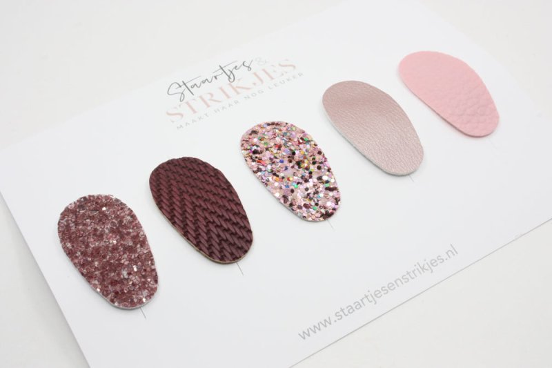 Setje van 5 anti - slip baby haarspeldjes Maeve - Staartjes en Strikjes