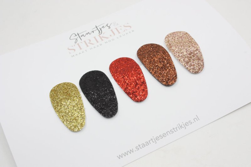 Setje van 5 baby haarspeldjes Doutzen - Staartjes en Strikjes