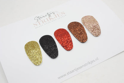 Setje van 5 baby haarspeldjes Doutzen - Staartjes en Strikjes