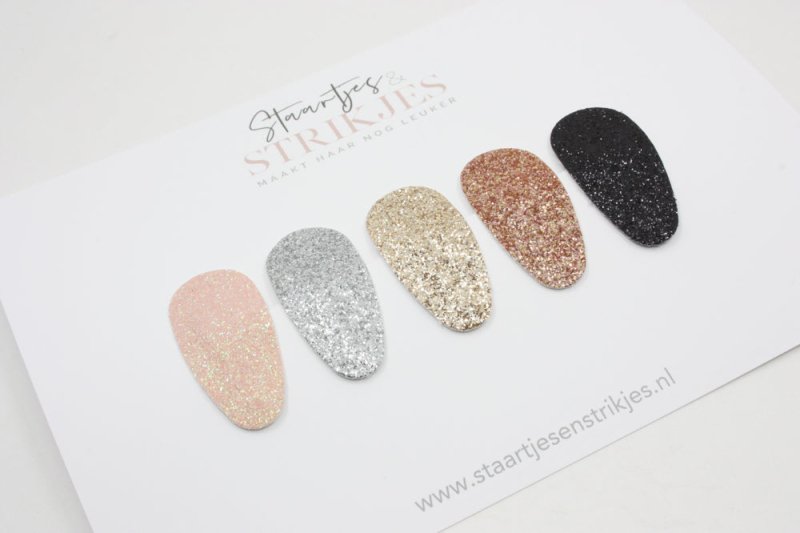 Setje van 5 baby haarspeldjes Imme - Staartjes en Strikjes