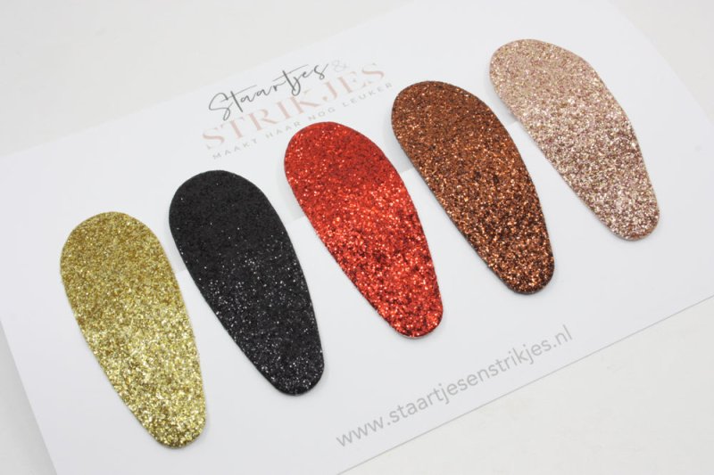 Setje van 5 grote haarspeldjes Doutzen - Staartjes en Strikjes