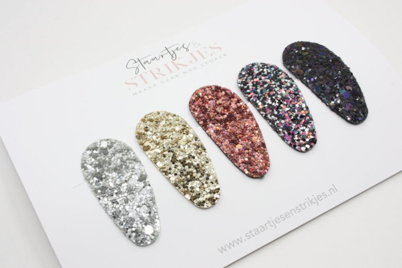 Setje van 5 peuter/kleuter haarspeldjes Juul - Staartjes en Strikjes