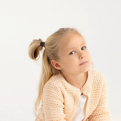 Zilveren kinderoorbellen knopje opaal look | schroefsluiting