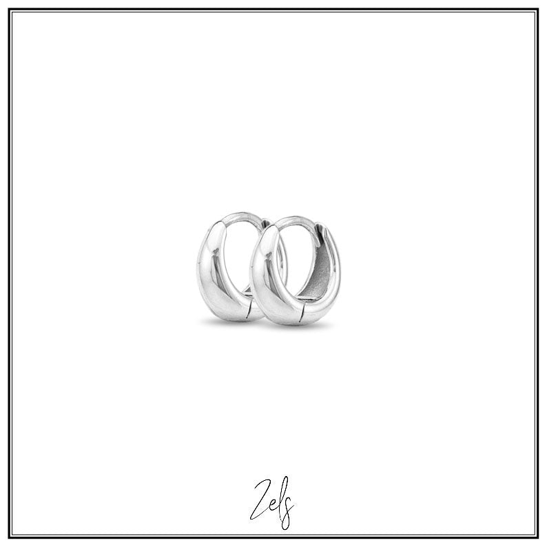 Stalen oorbellen, kleine oorringen 7 mm | Zels - Staartjes en Strikjes