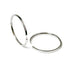 Titanium oorbellen Boccia oorringen 40 mm. - Staartjes en Strikjes