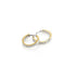 Titanium oorbellen Boccia oorringen goud/zilver 14 mm. - Staartjes en Strikjes