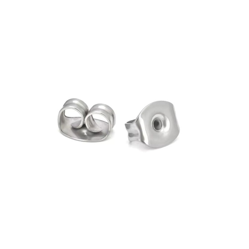 Titanium vlinder stopjes 2 stuks voor Boccia oorbellen - Staartjes en Strikjes