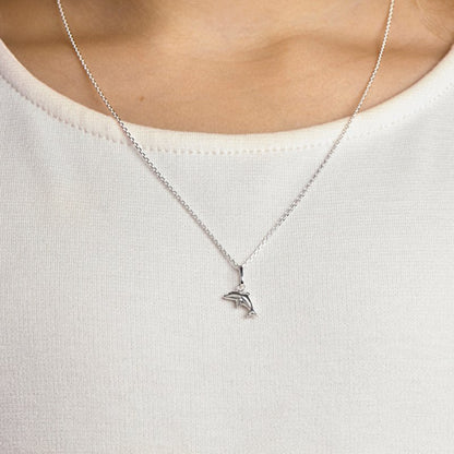 Zilveren ketting dolfijn - Staartjes en Strikjes