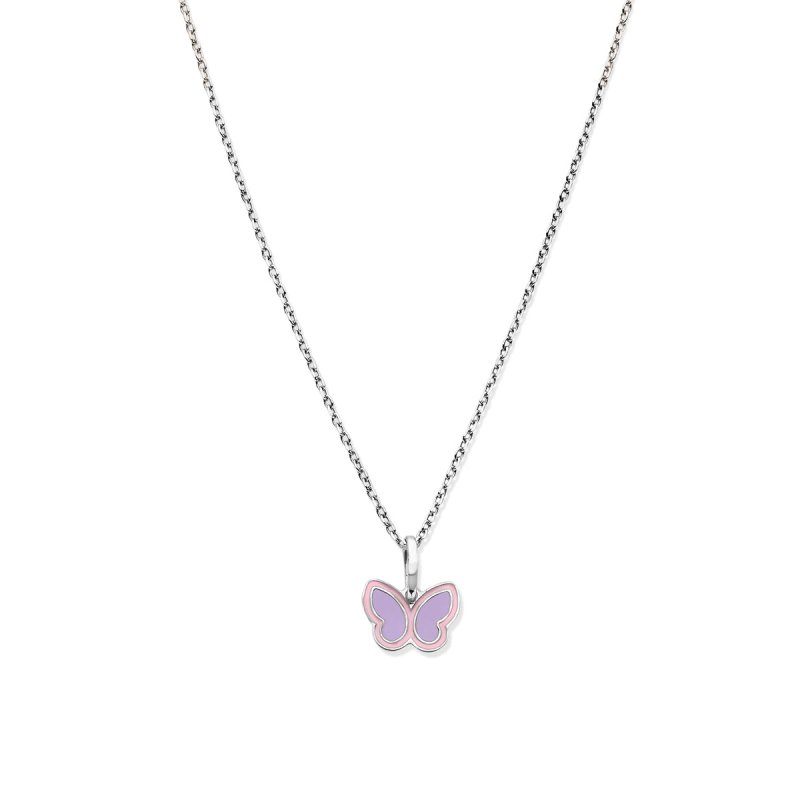 Zilveren ketting vlinder Naiomy Princess - Staartjes en Strikjes