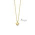 Zilveren kinder ketting gold plated hartje zirconia Orage Kids - Staartjes en Strikjes