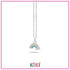 Zilveren kinder ketting regenboog | Kiki - Staartjes en Strikjes