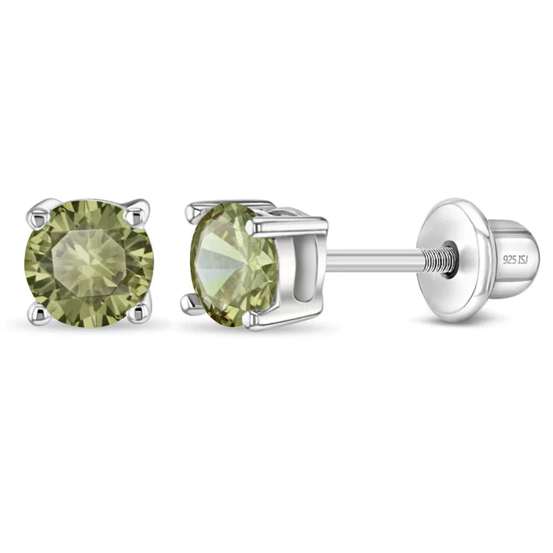 OORBELLEN ZEEMEERMIN STAART - 925 STERLING ZILVER OORSTEKERS MET Juwelen Zilver Roze Multi OORBELLEN ZEEMEERMIN STAART - 925 STERLING ZILVER OORSTEKERS MET Juwelen Zilver Roze Multi