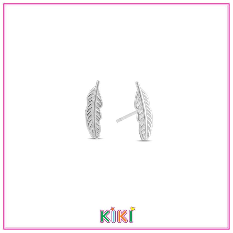 Zilveren oorbellen veertjes | Kiki - Staartjes en Strikjes