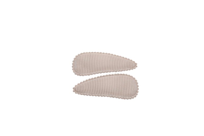 Baby haarspeldjes taupe - Staartjes en Strikjes