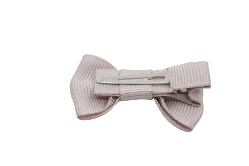 Baby/peuter haarstrikje klein carmandy beige - Staartjes en Strikjes