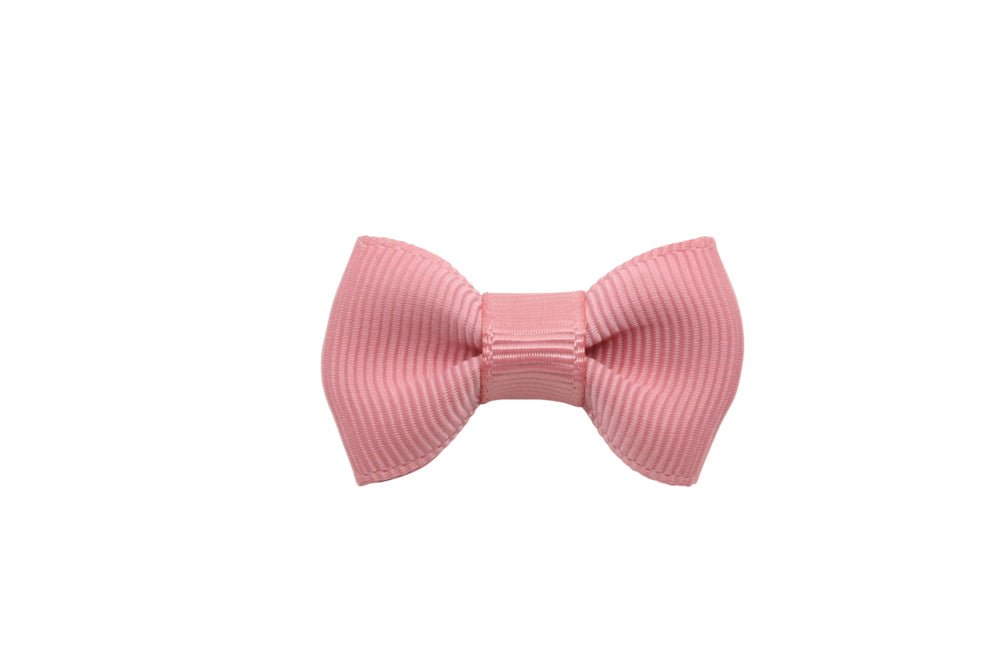 Baby/peuter haarstrikje klein dusty rose - Staartjes en Strikjes