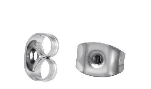 Chirurgisch stalen vlinder stopjes 2 stuks - Staartjes en Strikjes