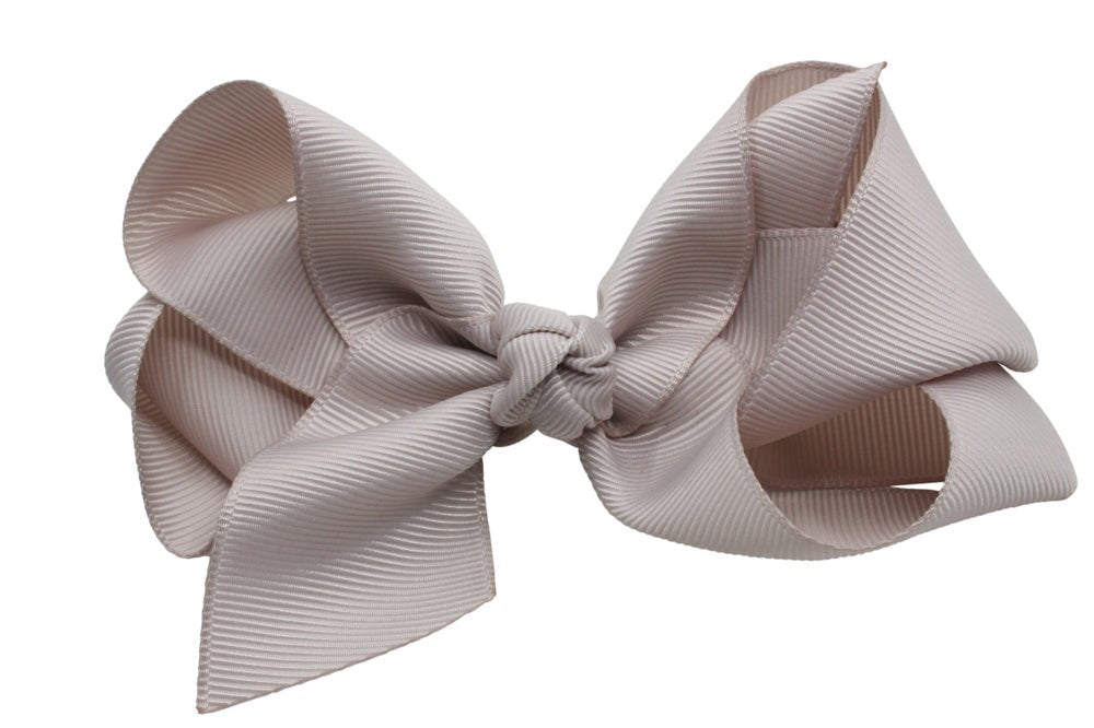 Extra grote haarstrik carmandy bruin - Staartjes en Strikjes