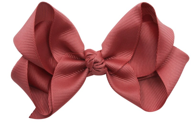 Extra grote haarstrik cinnabar red - Staartjes en Strikjes