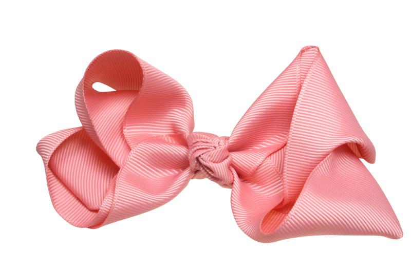 Extra grote haarstrik dusty rose - Staartjes en Strikjes