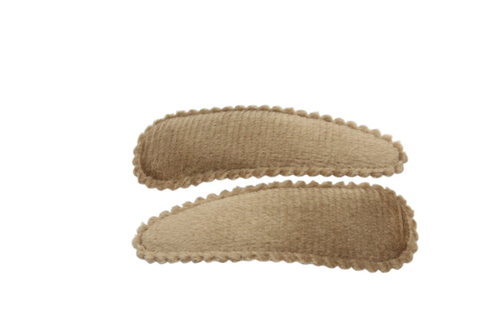 Haarspeldjes veloers latte bruin - Staartjes en Strikjes