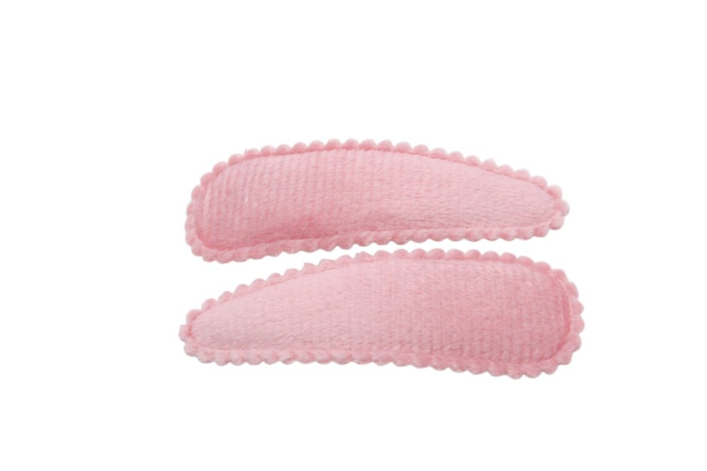 Haarspeldjes veloers zacht roze - Staartjes en Strikjes