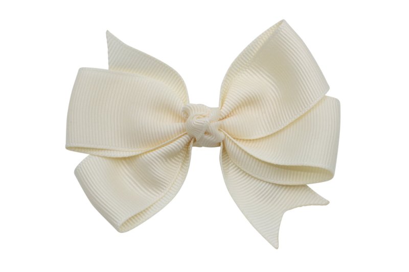 Haarstrik groot creme stijl 2 - Staartjes en Strikjes