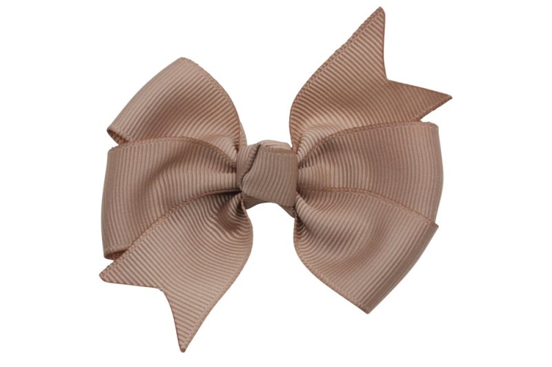 Haarstrik groot natural bruin stijl 1 - Staartjes en Strikjes