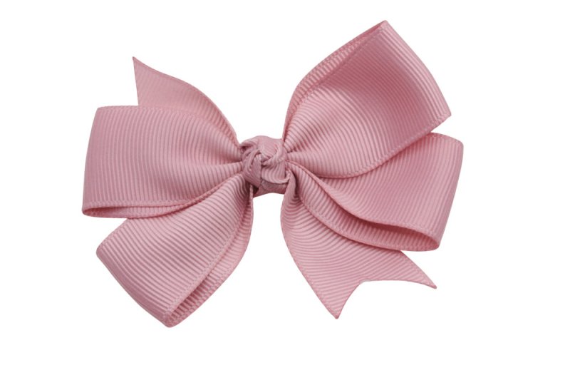 Haarstrik groot oud roze stijl 2 - Staartjes en Strikjes