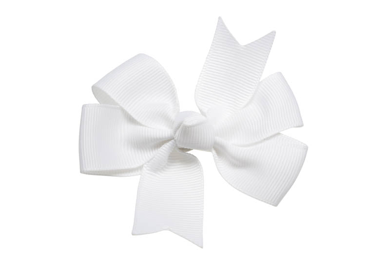 Haarstrik groot wit stijl 1 - Staartjes en Strikjes