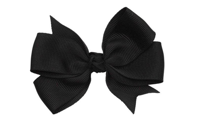 Haarstrik groot zwart stijl 2 - Staartjes en Strikjes