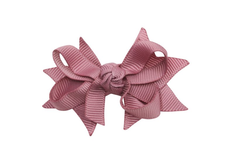 Haarstrikje 5 cm. diep oudroze - Staartjes en Strikjes