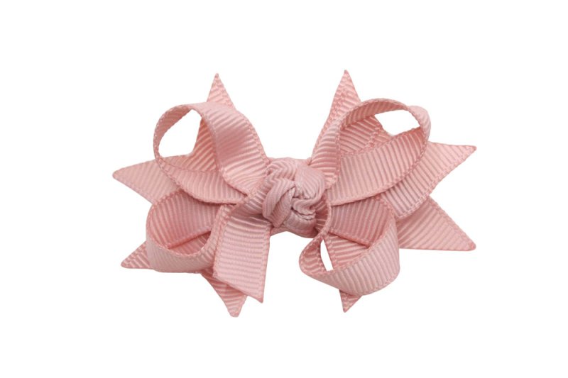 Haarstrikje 5 cm. sweet nectar roze - Staartjes en Strikjes