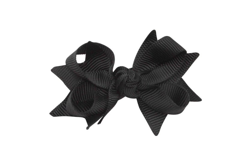 Haarstrikje 5 cm. zwart - Staartjes en Strikjes